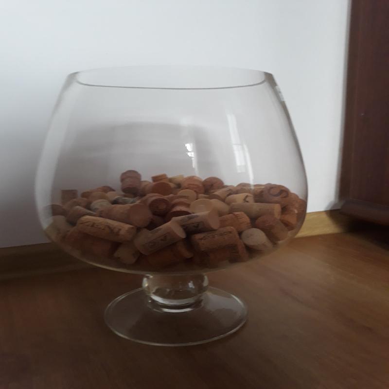 Kielich ozdobny do wina z korkami 5L