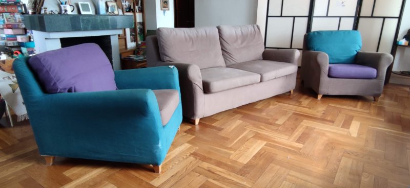 Rozkładana kanapa i dwa fotele z IKEA - 04 Rozkładana kanapa i dwa fotele z IKEA - 04