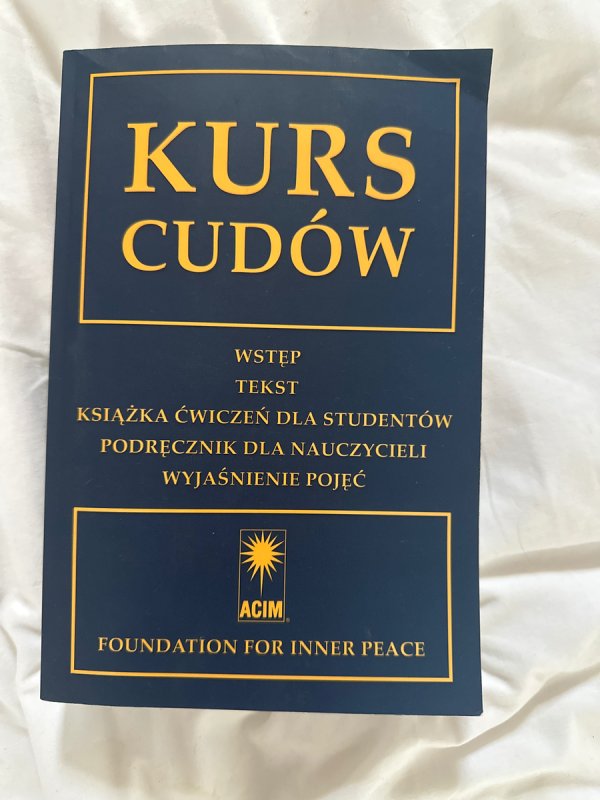 Oddam za darmo książkę kurs cudów