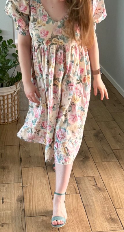 Sukienka ciążowa w kwiaty