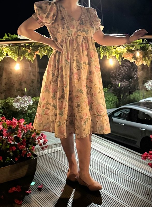 Sukienka ciążowa w kwiaty - 02 Sukienka ciążowa w kwiaty - 02